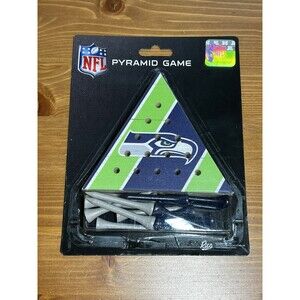 Seattle Seahawks Peg Board Pyramid Game - NFL Football Team Fan Collectors Gift